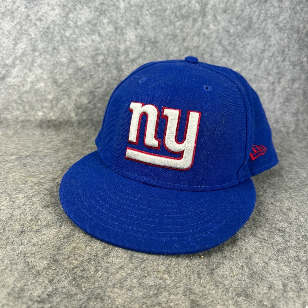 New Era Sz 7.5 Men Women Cap New York Giants Classic Wool Royal Blue Fitted Hat